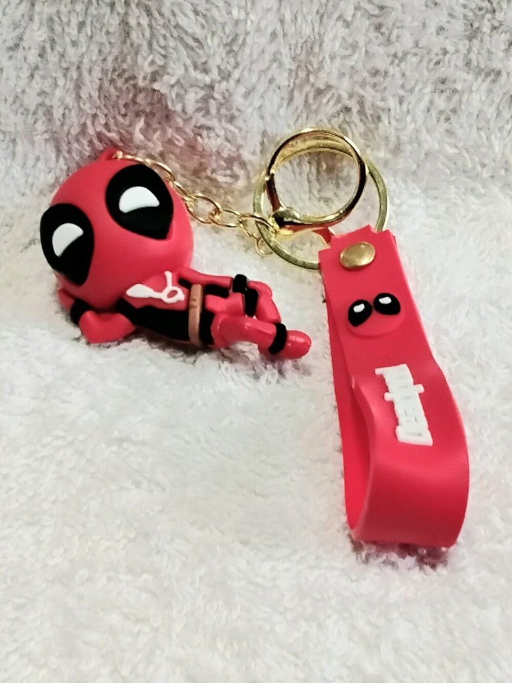 2/$20 3D Silicone Deadpool Keychain made of Very Durable Rubber!!